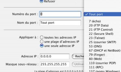 Le Firewall d'OS X Server