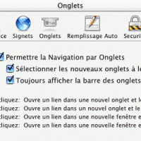 Onglets