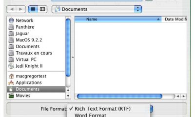 format .doc dans OS X