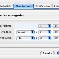 Planification sauvegarde