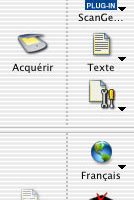 Menu de fonctions/gauche