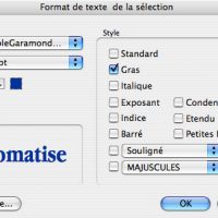 Option texte