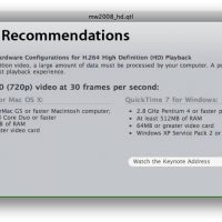 Config. minimale Keynote HD