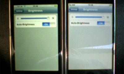 À gauche, l'iPhone 3G. À droite, l'iPhone v1.
