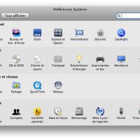 Preferences systeme