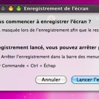 Quicktime - Options d'enregistrement de l'écran