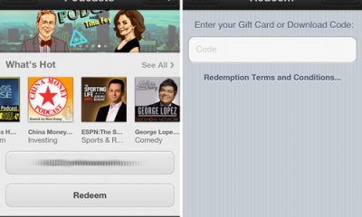 podcasts redeem ios 6