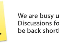 post-it we'll be back soon Discussions