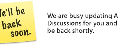 post-it we'll be back soon Discussions
