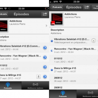 iPhone 4 et iPhone 5 appli Podcats