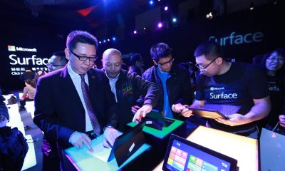 Lors du lancement de Surface Pro en Chine.