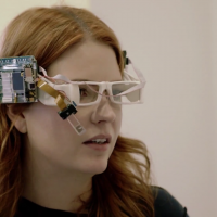 Le premier prototype de Google Glass.