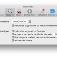 DuckDuckGo, option de Safari 7.1