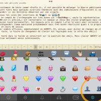 Collections d'emoji et changement de clavier