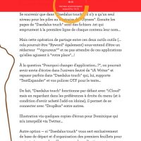 Et réciproquement sous Daedalus touch, ça va sans dire…