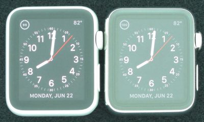 Apple Watch, écran saphir à droite, Ion-X à gauche