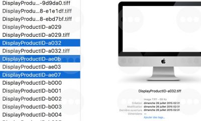 Fichiers contenant les références des nouveaux iMac
