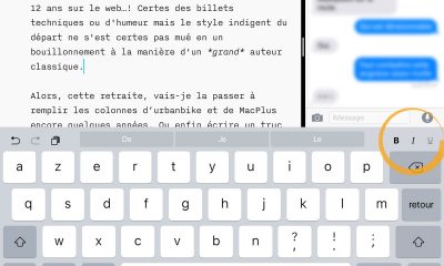 Une icône inutile dans iA Writer, dommage…