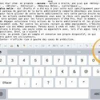 Barre personnalisée sous iPad