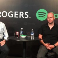 Daniel Ek (droite) et Guy Laurence, CEO de Rogers
