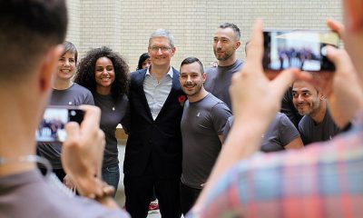 Tim Cook à l'Apple Store de Covent Garden