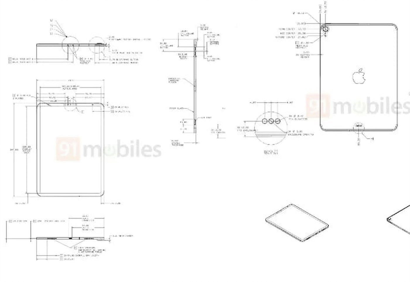 Schéma iPad 2020 by 91Mobiles