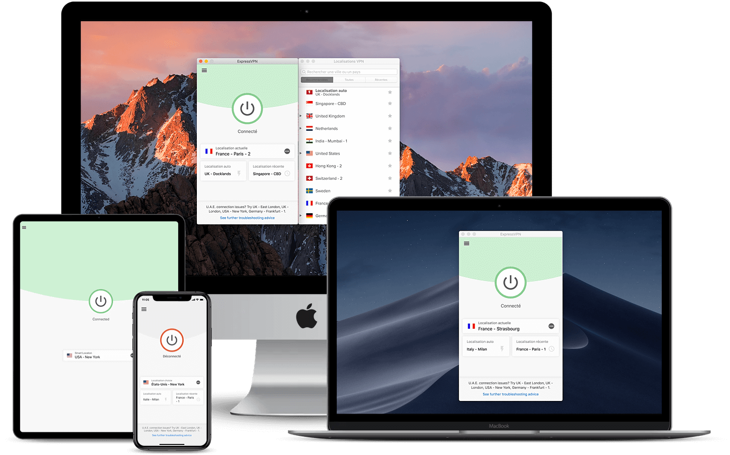 Applications ExpressVPN supports