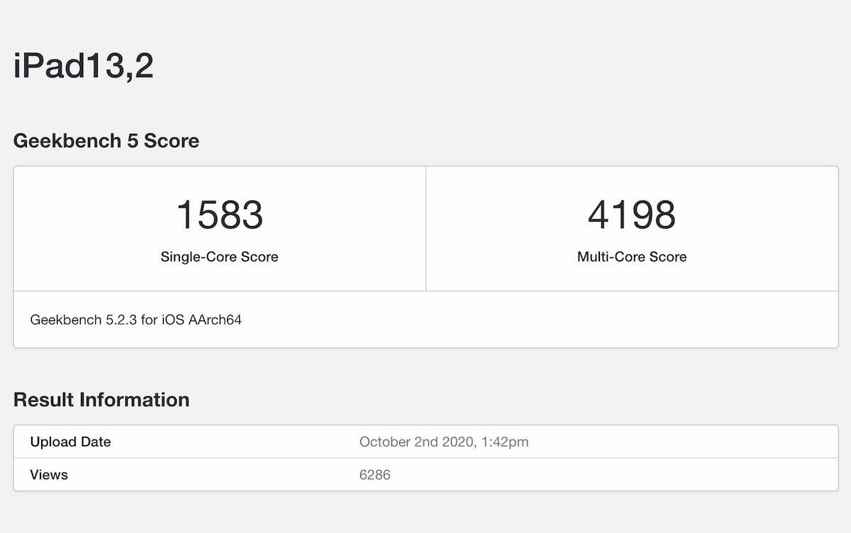 A14 Bionic Benchmark