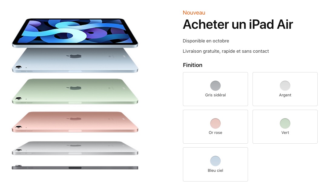 iPad Air 4 fiche produit