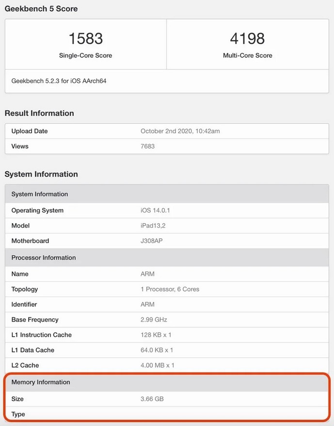 iPad Air 4 Go