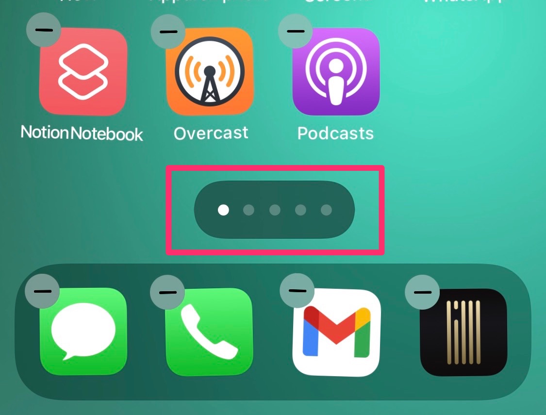 Comment cacher page d'apps