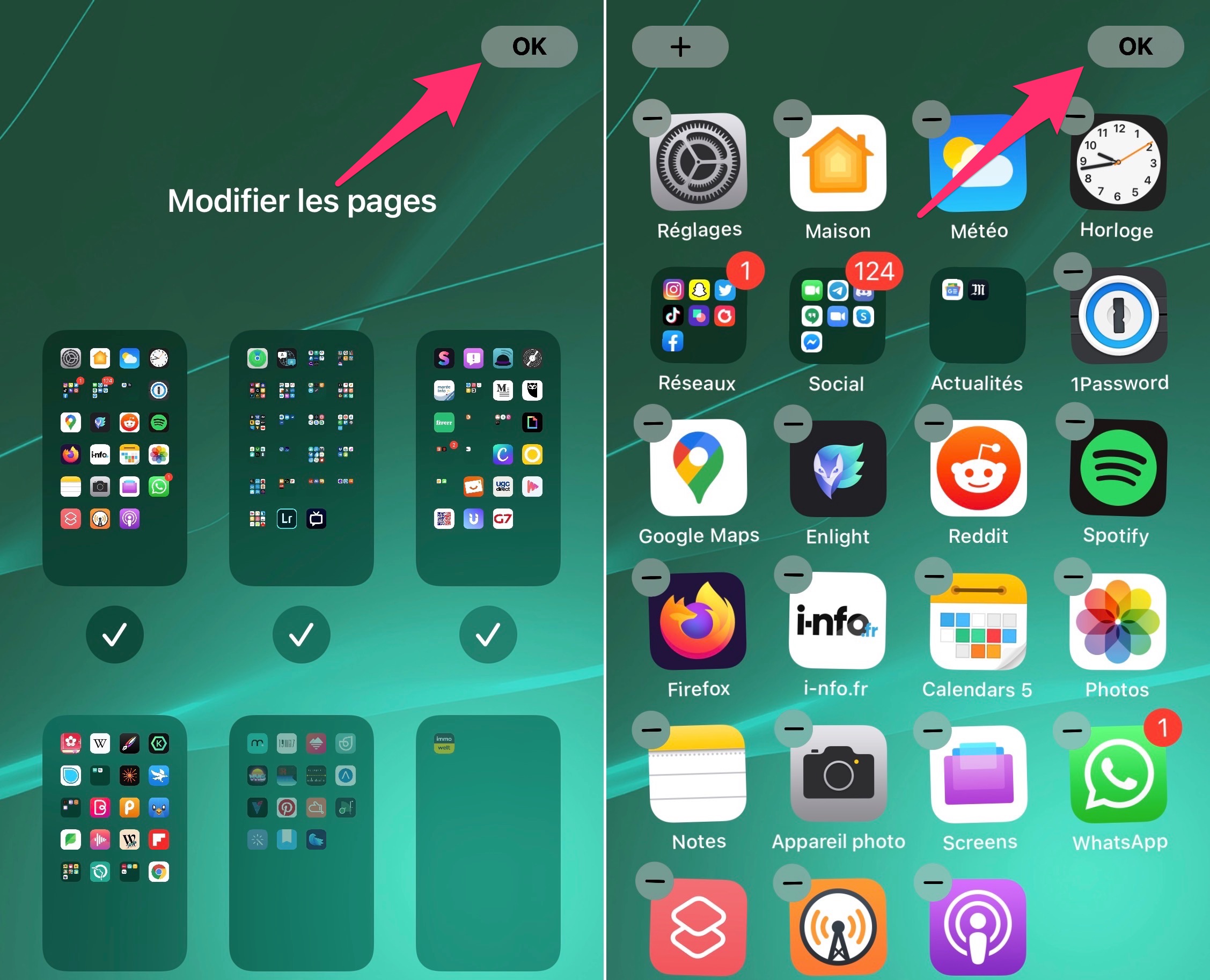 Tutoriel comment cacher page d'applications