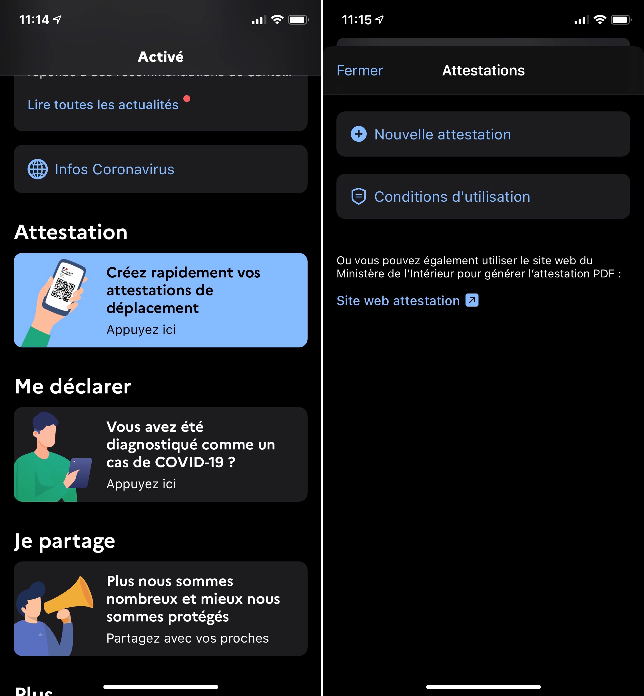 Tutoriel iOS TousAntiCovid