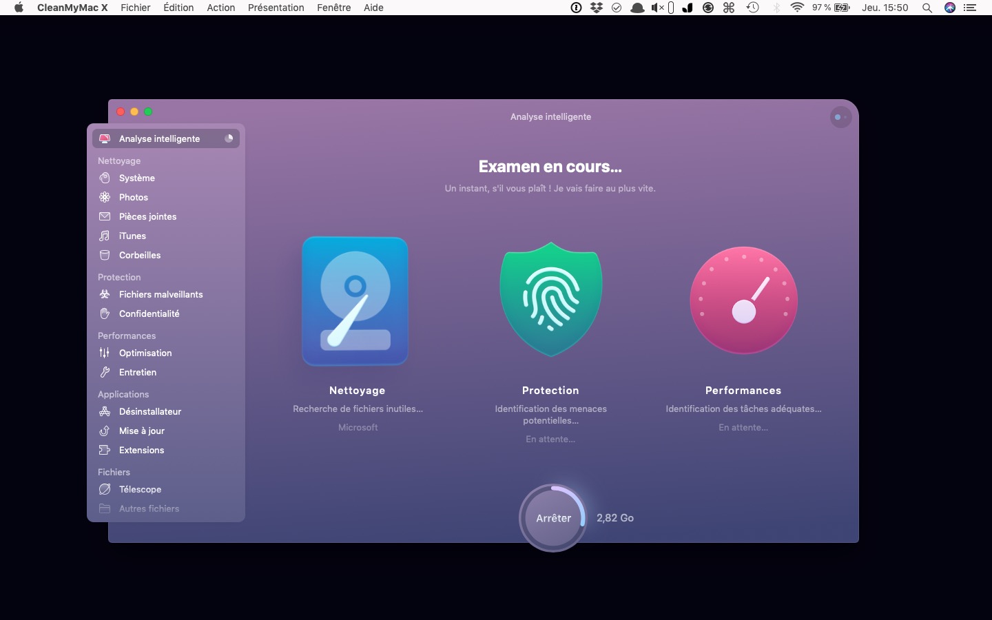 CleanMyMac X 4.8.0 pour Mac M1