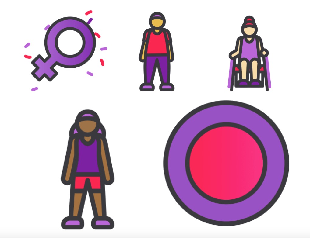 Journée des femmes défi santé 2021 stickers