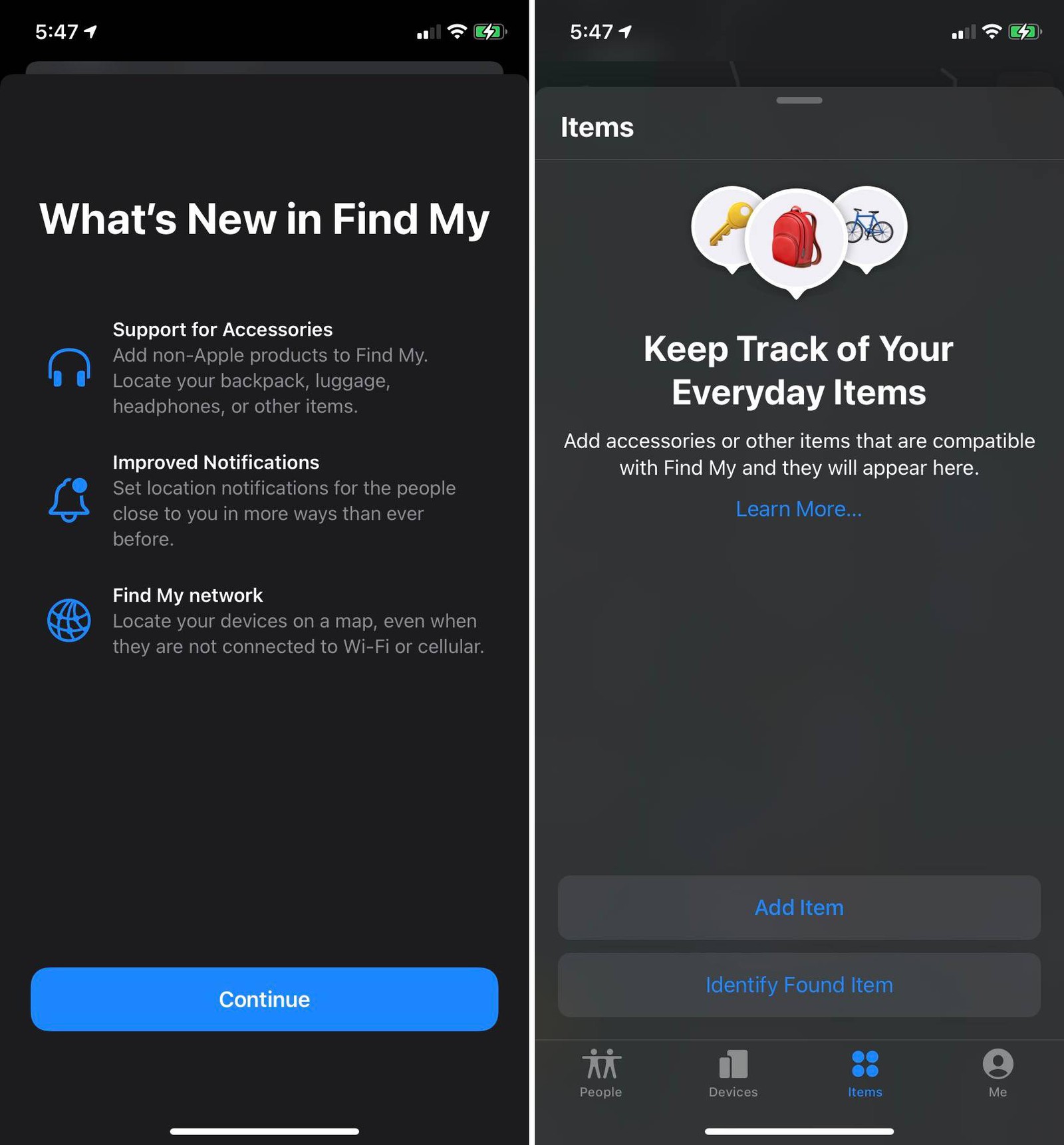 Localiser, nouveauté iOS 14.5 bêta 3