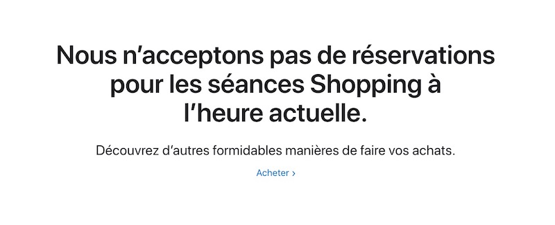 Apple Store Fermeture avril 2021