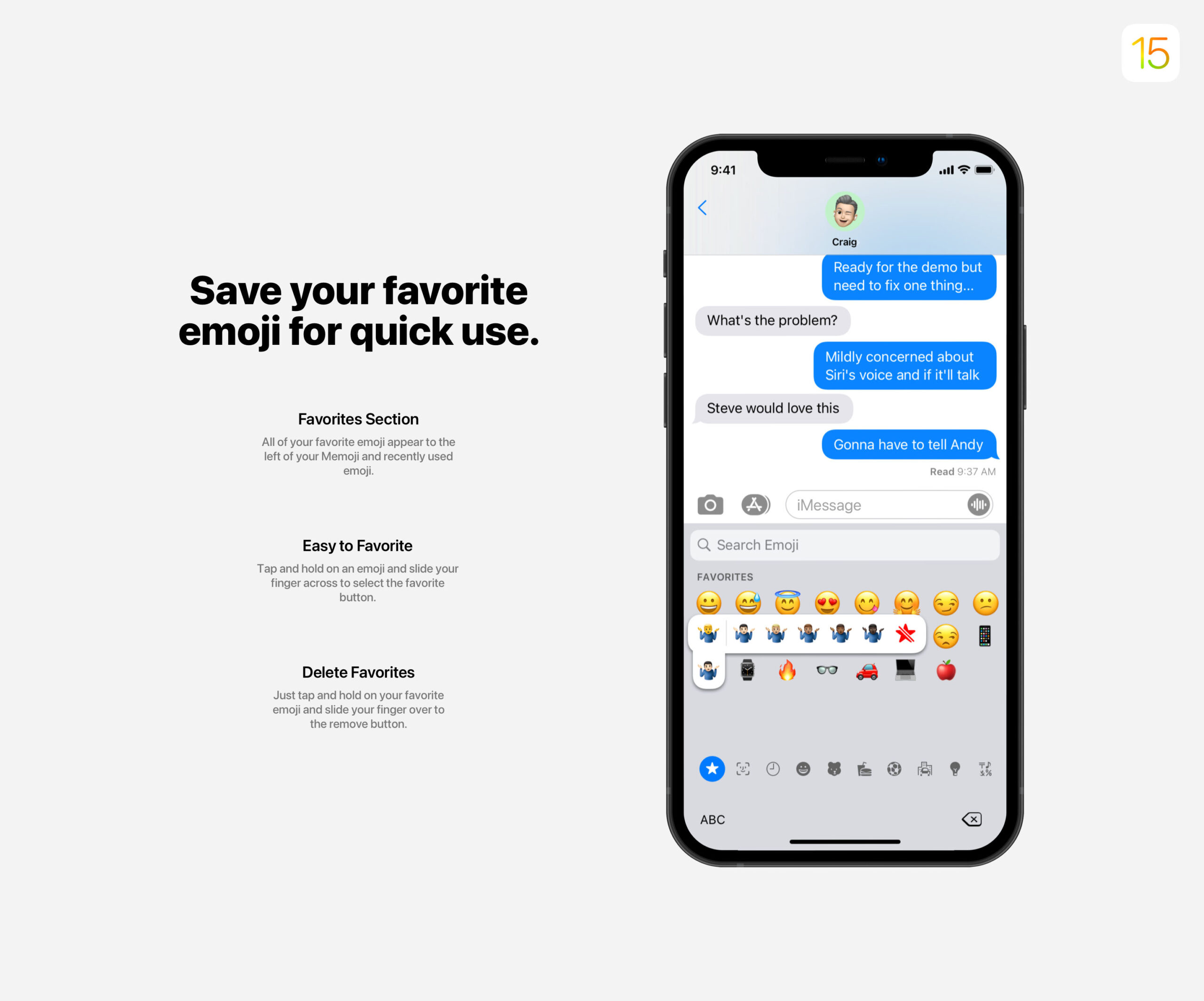 emojis iOS 15