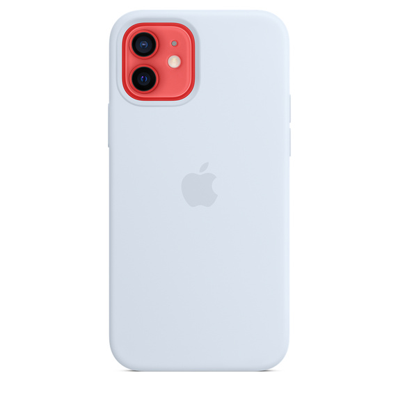 Coque en silicone pour iPhone 12 Bleu tendre 