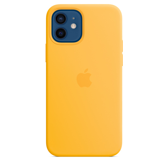 Coque en silicone pour iPhone 12 Tournesol 