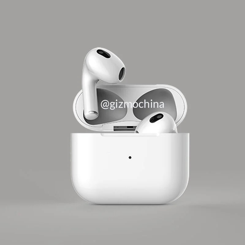 Rendus 3D AirPods 3 et boitier