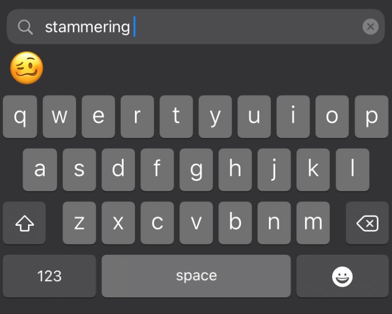 Stammering emoji