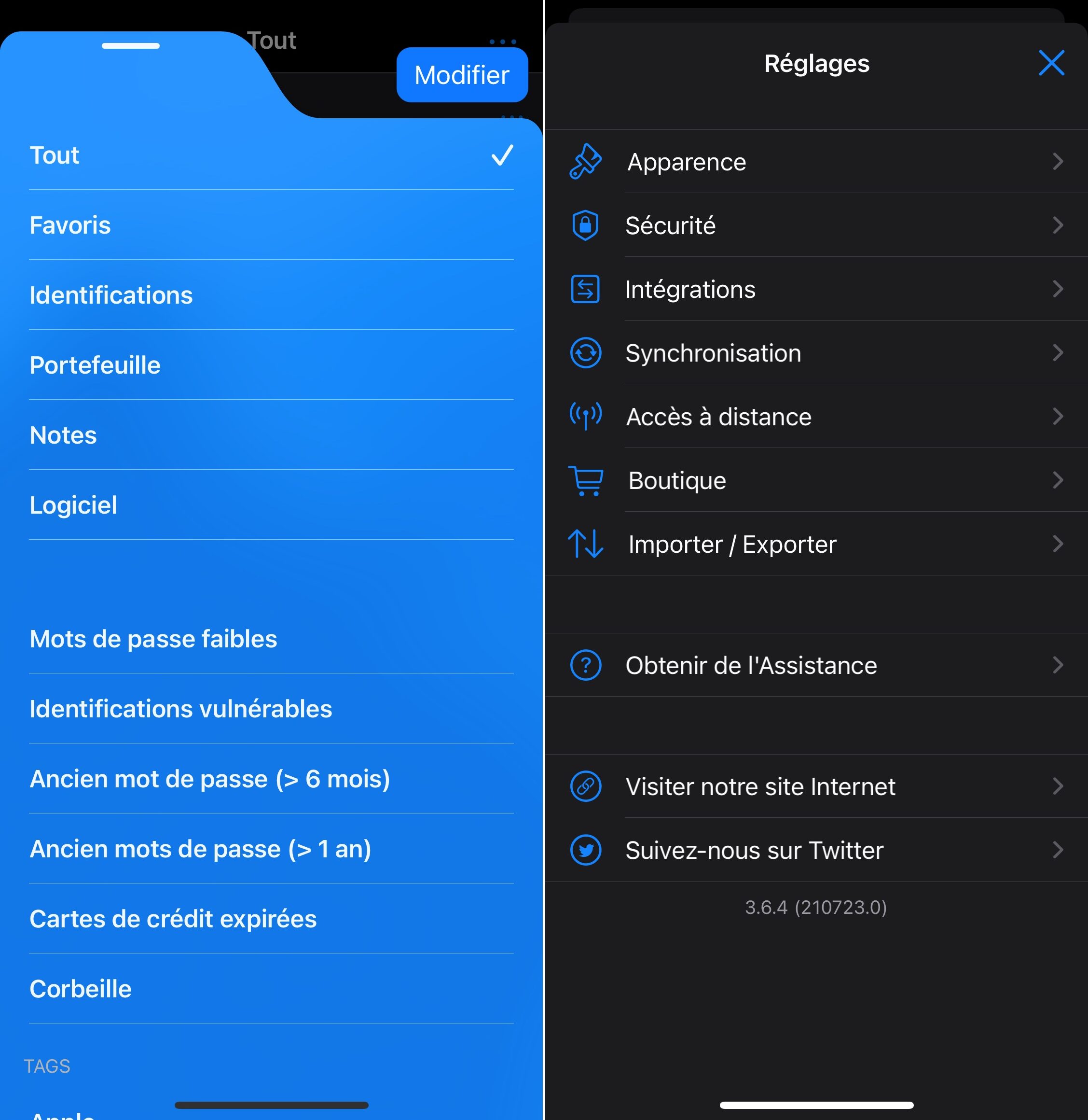 Secrets app iOS