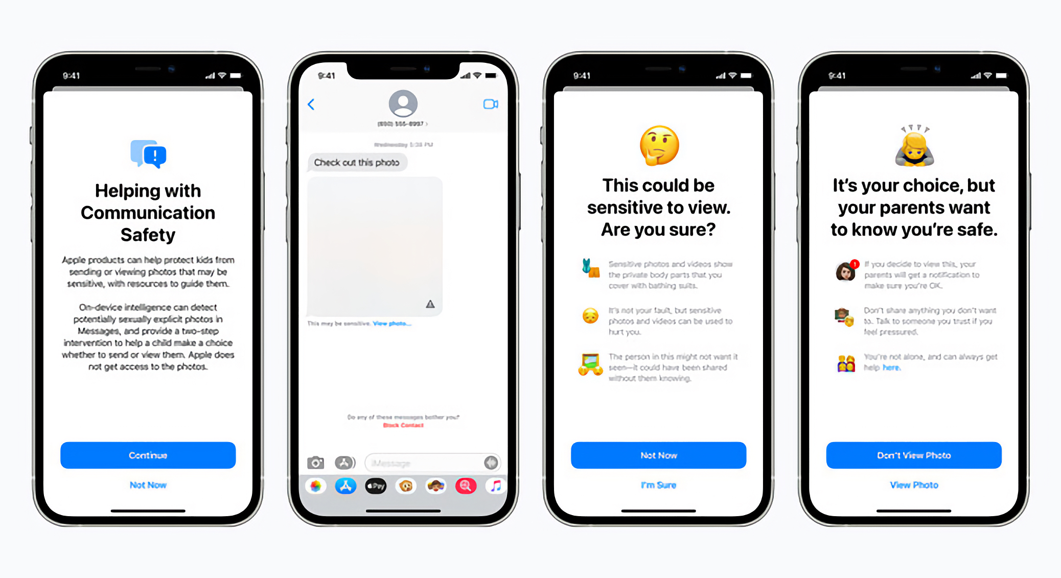 Protection enfance iMessage