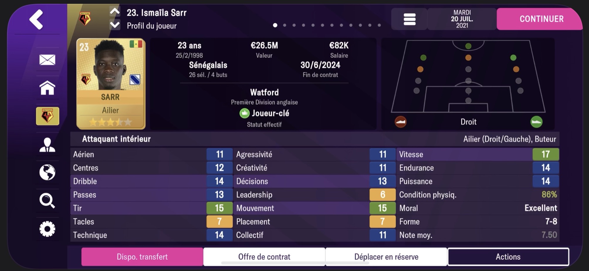 Jeu iPad Football Manager 2022 Mobile