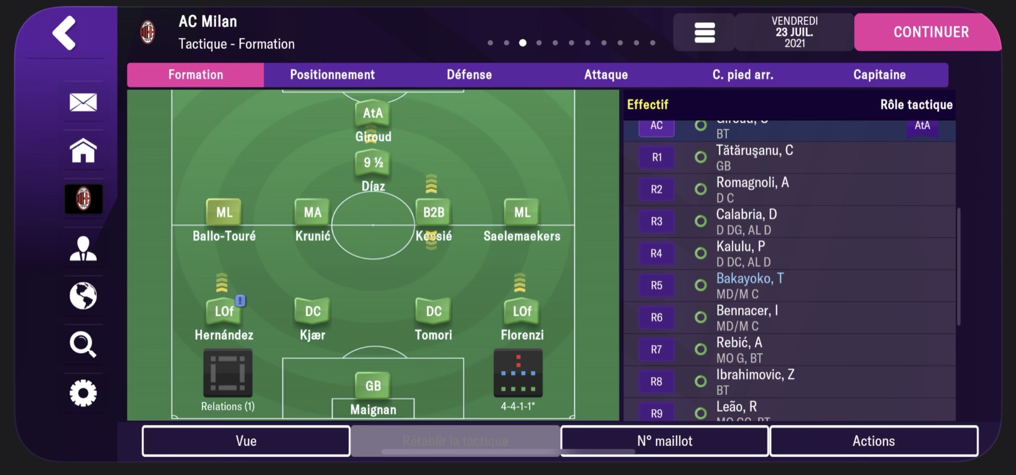 Jeu iOS Football Manager 2022 Mobile
