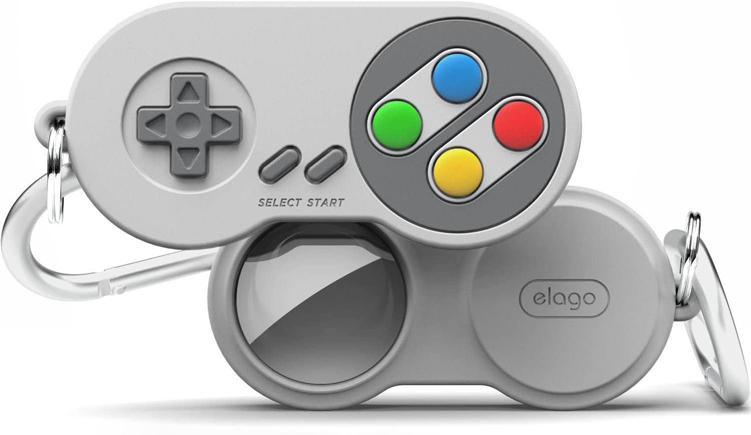 Coque pour Apple AirTag en forme de manette de console Super Nintendo