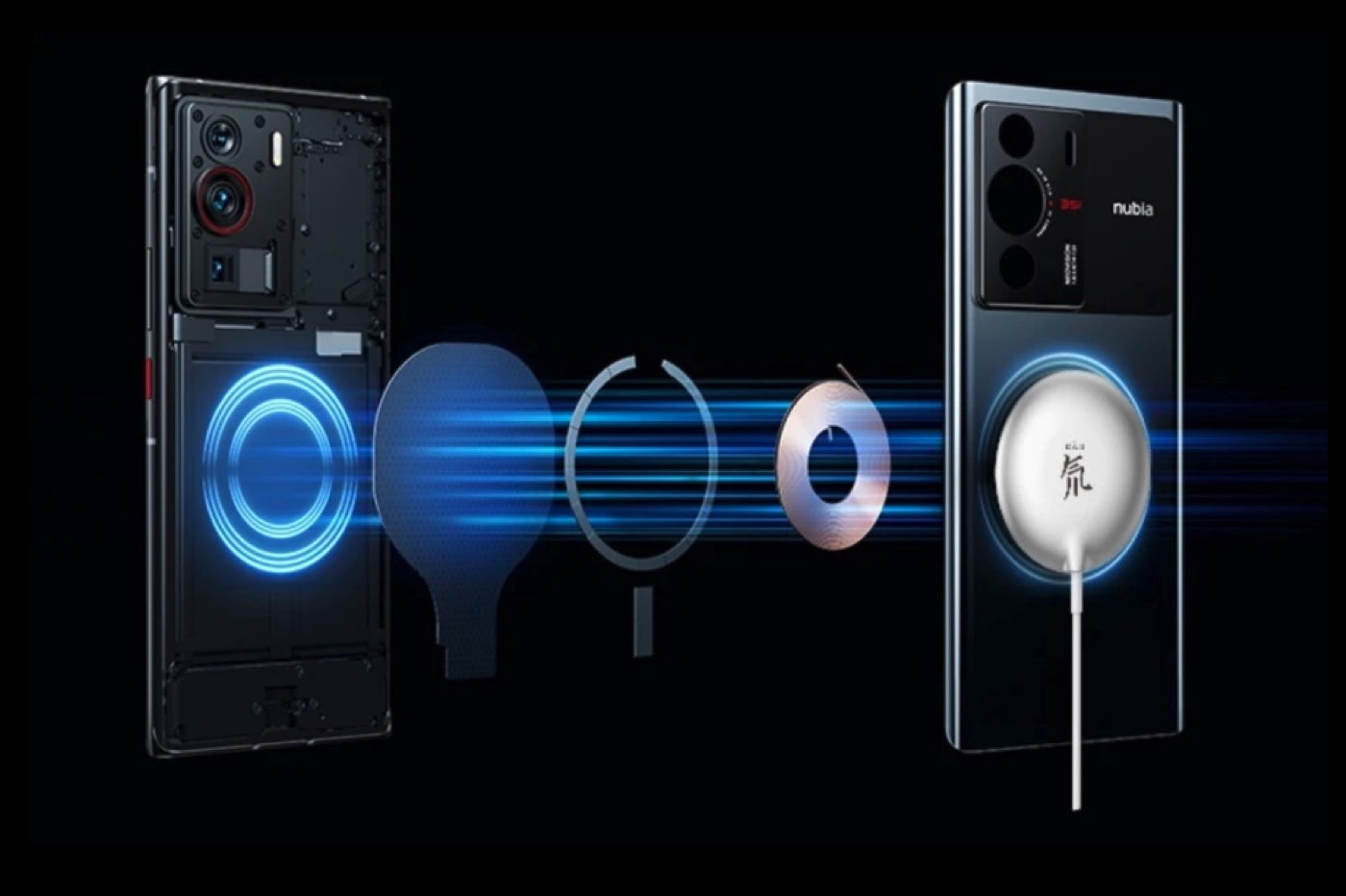 Nubia Z40 Pro et recharge sans fil magnétique
