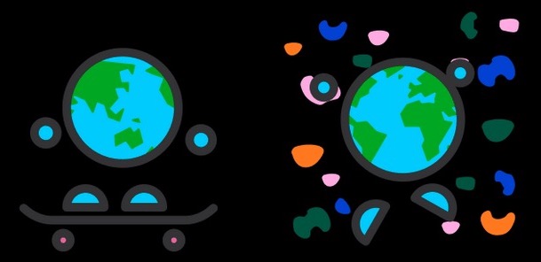 Défi journée de la terre stickers 2022