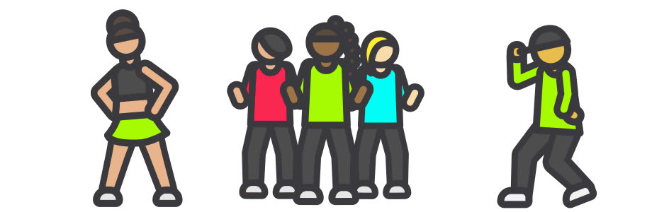 Autocollants journee danse 2022